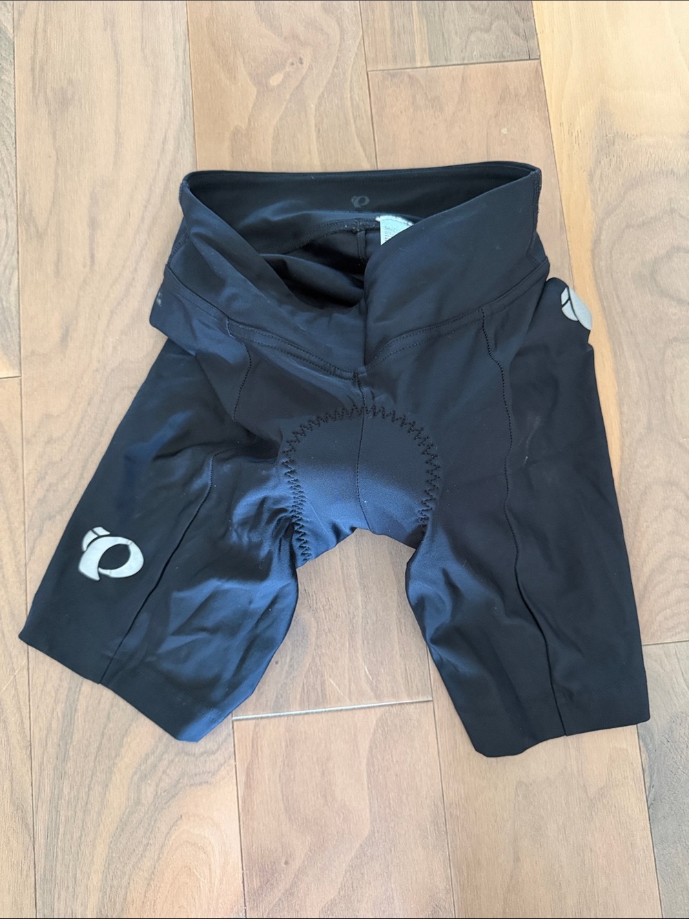 Pearl Izumi Women’s Black Padded Bike Shorts with Reflective Logos
